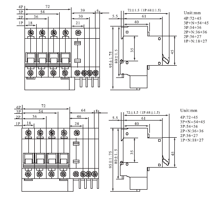 Схема подключения дифференциального автомата