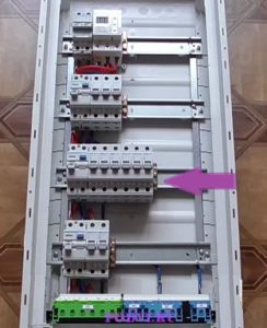 Групповое УЗО комнатных розеток с соответствующими автоматическими выключателями
